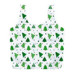 Christmas-trees Full Print Recycle Bag (l)