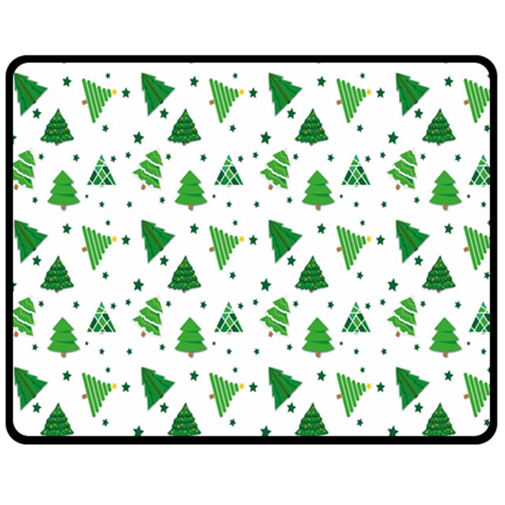 Christmas-trees Fleece Blanket (Medium) 