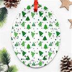 Christmas-trees Ornament (Oval Filigree) Front