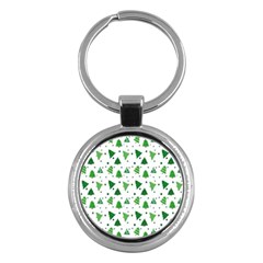 Christmas-trees Key Chain (round) by nateshop