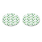 Christmas-trees Cufflinks (Oval) Front(Pair)