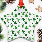 Christmas-trees Star Ornament (Two Sides) Front