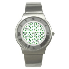 Christmas-trees Stainless Steel Watch by nateshop