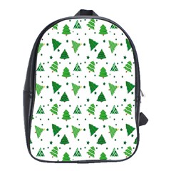 Christmas-trees School Bag (large) by nateshop