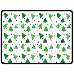 Christmas-trees Fleece Blanket (large)  by nateshop