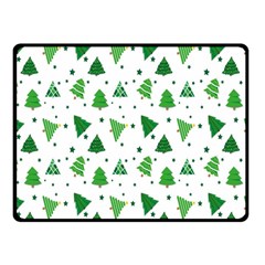 Christmas-trees Fleece Blanket (small) by nateshop