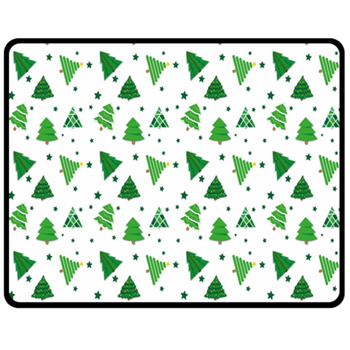 Christmas-trees Double Sided Fleece Blanket (Medium) 