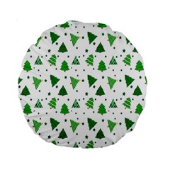 Christmas-trees Standard 15  Premium Round Cushions by nateshop