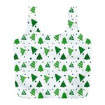 Christmas-trees Full Print Recycle Bag (L) Front