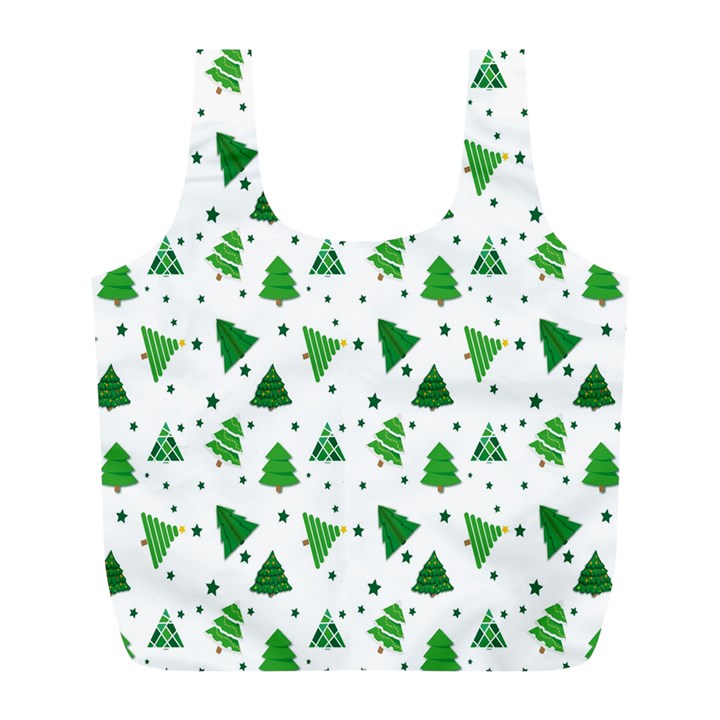 Christmas-trees Full Print Recycle Bag (L)