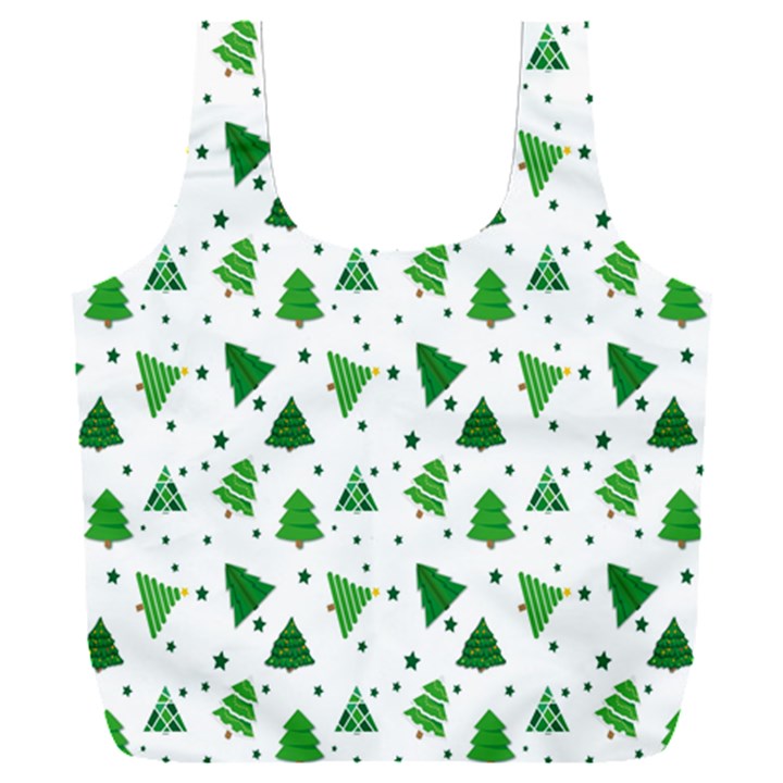 Christmas-trees Full Print Recycle Bag (XXL)