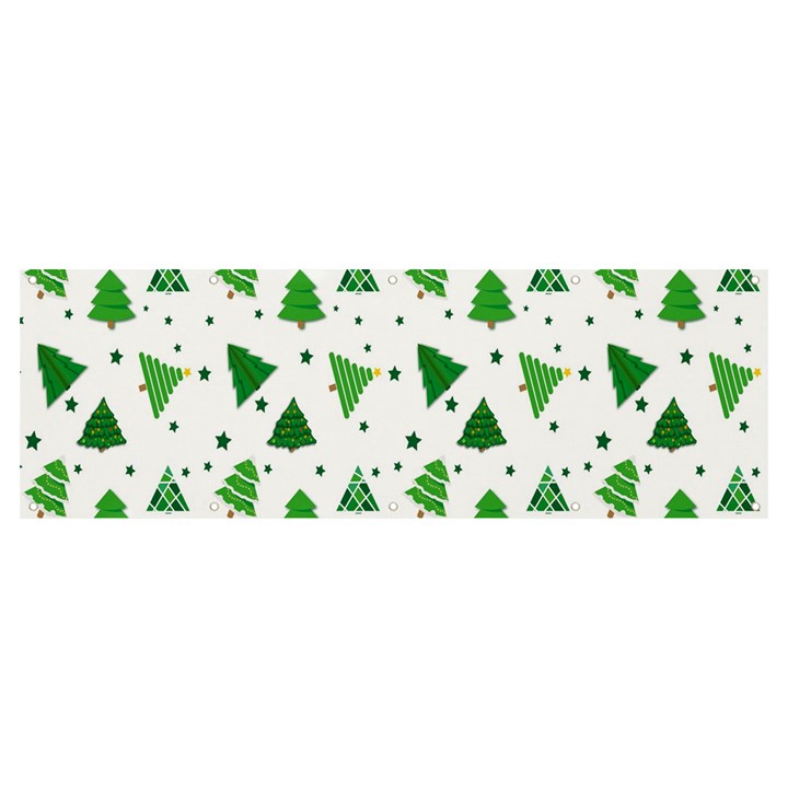 Christmas-trees Banner and Sign 12  x 4 