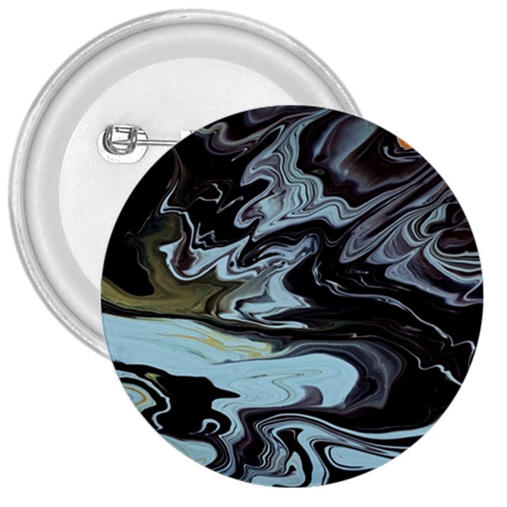 Abstract Painting Black 3  Buttons