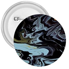 Abstract Painting Black 3  Buttons by nateshop