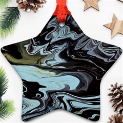 Abstract Painting Black Ornament (star) by nateshop