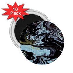 Abstract Painting Black 2 25  Magnets (10 Pack)  by nateshop