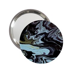 Abstract Painting Black 2 25  Handbag Mirrors by nateshop