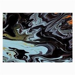 Abstract Painting Black Large Glasses Cloth (2 Sides) by nateshop