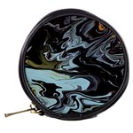 Abstract Painting Black Mini Makeup Bag Back