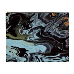 Abstract Painting Black Cosmetic Bag (xl) by nateshop