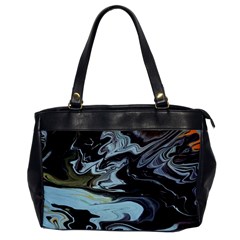 Abstract Painting Black Oversize Office Handbag by nateshop