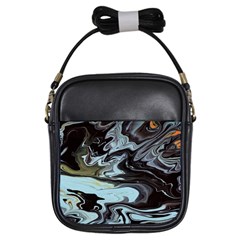 Abstract Painting Black Girls Sling Bag by nateshop