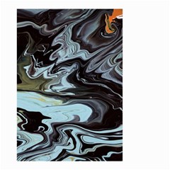 Abstract Painting Black Small Garden Flag (two Sides) by nateshop