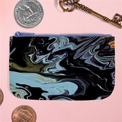 Abstract Painting Black Large Coin Purse by nateshop