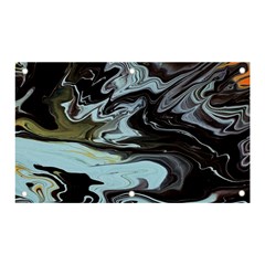 Abstract Painting Black Banner And Sign 5  X 3 