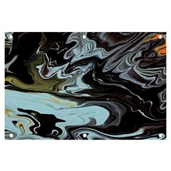 Abstract Painting Black Banner And Sign 6  X 4 