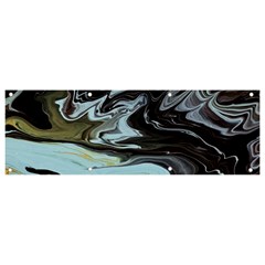 Abstract Painting Black Banner And Sign 9  X 3 