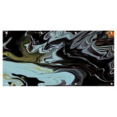 Abstract Painting Black Banner And Sign 8  X 4 