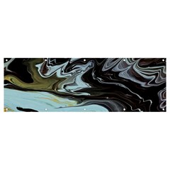 Abstract Painting Black Banner And Sign 12  X 4  by nateshop