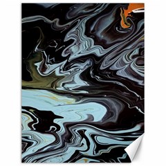 Abstract Painting Black Canvas 12  X 16  by nateshop