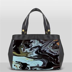 Abstract Painting Black Oversize Office Handbag by nateshop