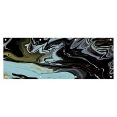 Abstract Painting Black Banner And Sign 8  X 3 