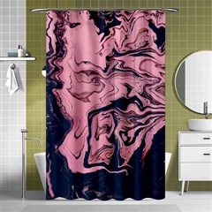 Abstract Painting Pink Shower Curtain 48  X 72  (small)  by nateshop