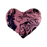 Abstract Painting Pink Standard 16  Premium Heart Shape Cushions Back