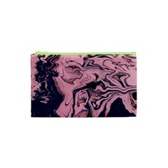 Abstract Painting Pink Cosmetic Bag (xs)