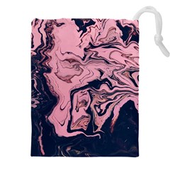 Abstract Painting Pink Drawstring Pouch (5xl) by nateshop