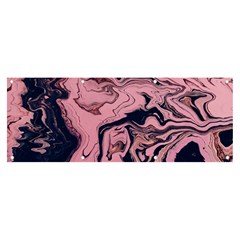 Abstract Painting Pink Banner And Sign 8  X 3 