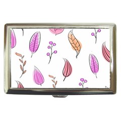 Leaves-pink Cigarette Money Case by nateshop