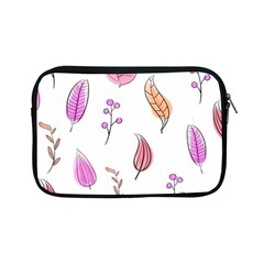 Leaves-pink Apple Ipad Mini Zipper Cases by nateshop