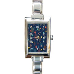 Geometris Rectangle Italian Charm Watch by nateshop