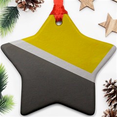 Pattern Yellow And Gray Ornament (star)