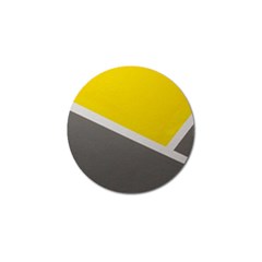 Pattern Yellow And Gray Golf Ball Marker by nateshop