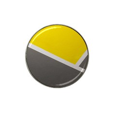 Pattern Yellow And Gray Hat Clip Ball Marker by nateshop