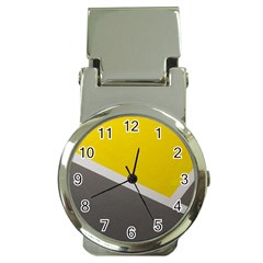 Pattern Yellow And Gray Money Clip Watches by nateshop