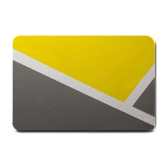 Pattern Yellow And Gray Small Doormat  by nateshop