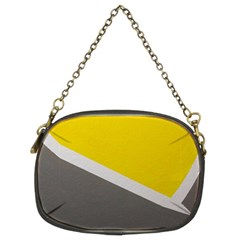 Pattern Yellow And Gray Chain Purse (two Sides) by nateshop